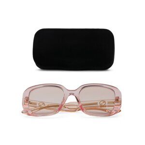 GUCCI Pink 54mm Square Sunglasses